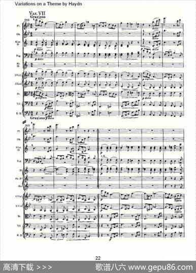 VariationsonaThemebyHaydn海顿主旋律变奏曲（一）
