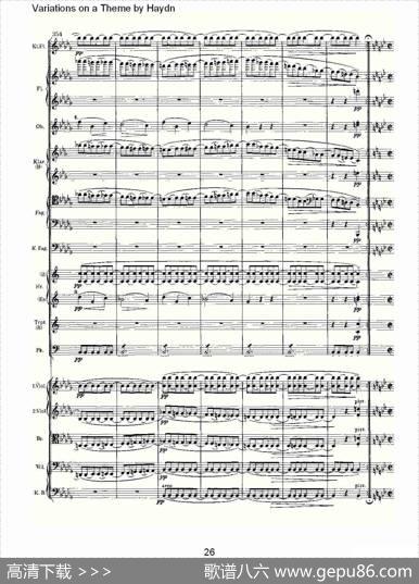 VariationsonaThemebyHaydn海顿主旋律变奏曲（一）