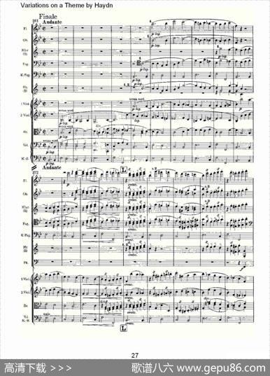 VariationsonaThemebyHaydn海顿主旋律变奏曲（一）