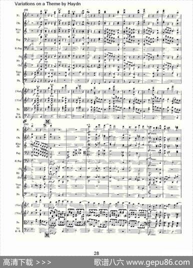 VariationsonaThemebyHaydn海顿主旋律变奏曲（一）