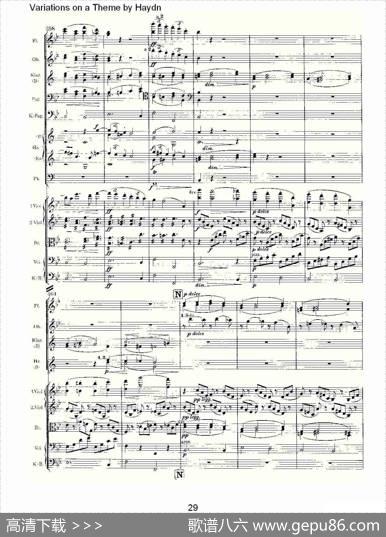 VariationsonaThemebyHaydn海顿主旋律变奏曲（一）