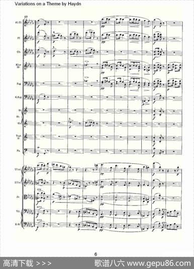 VariationsonaThemebyHaydn海顿主旋律变奏曲（一）