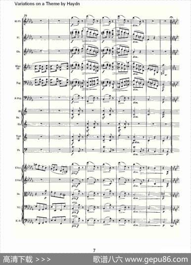 VariationsonaThemebyHaydn海顿主旋律变奏曲（一）