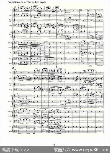VariationsonaThemebyHaydn海顿主旋律变奏曲（一）