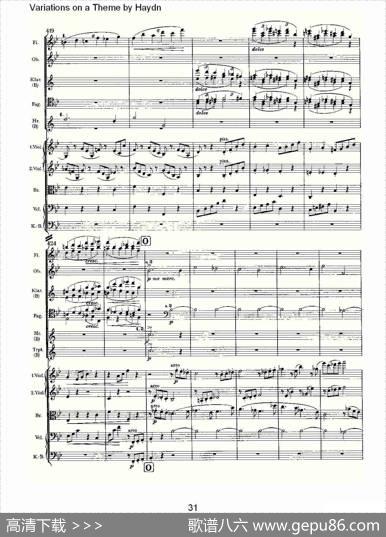 VariationsonaThemebyHaydn海顿主旋律变奏曲（二）