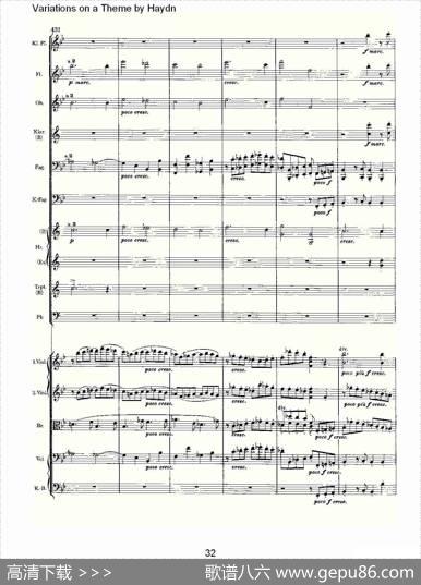 VariationsonaThemebyHaydn海顿主旋律变奏曲（二）