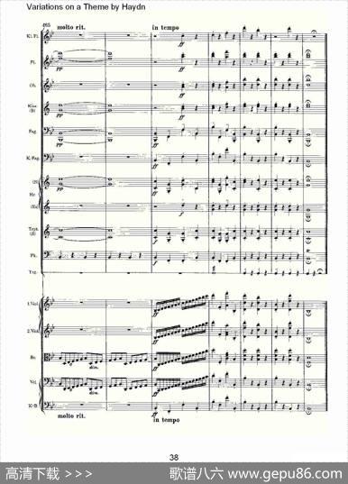VariationsonaThemebyHaydn海顿主旋律变奏曲（二）