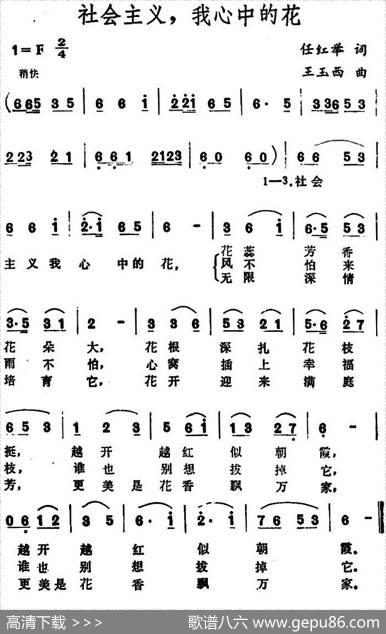 社会主义，我心中的花 - 任红举|王玉西