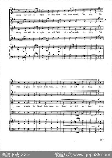OLYMPICHYMN（合唱正谱）