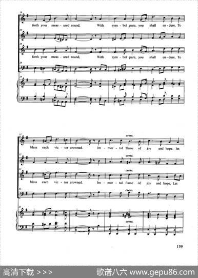 OLYMPICHYMN（合唱正谱）