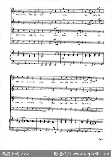 HymnToFreedom（合唱正谱）