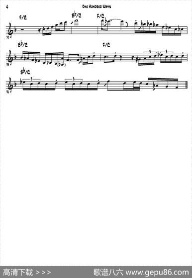 OneHundredWays（高音萨克斯）