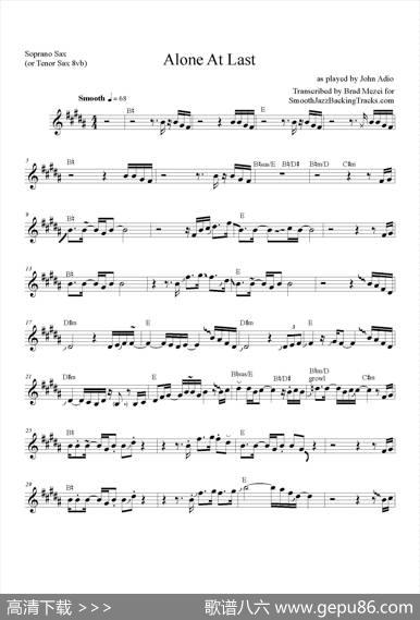 AloneAtLast（高音萨克斯）