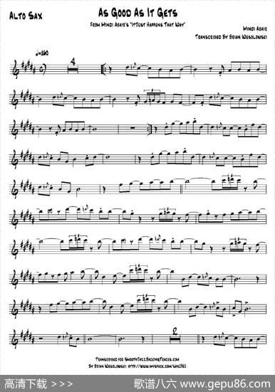AsGoodAsItGets（中音萨克斯）