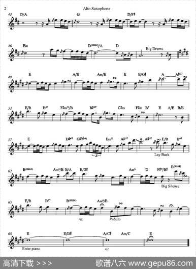 AuldLangSyne（中音萨克斯）