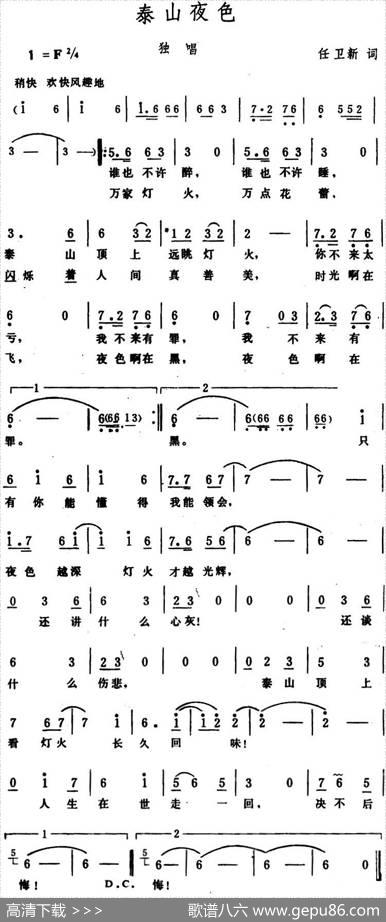 泰山夜色 - 任卫新|生茂