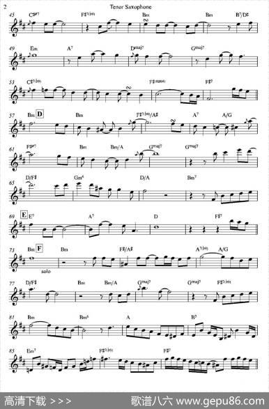 BossaReal（次中音萨克斯）