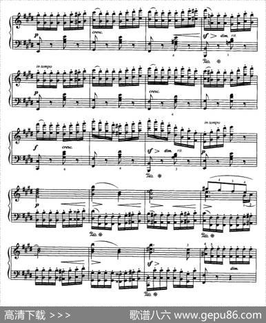 布格缪勒八度练习曲（Op.105No.9）|布格缪勒