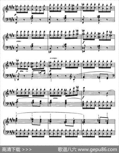 布格缪勒八度练习曲（Op.105No.9）|布格缪勒