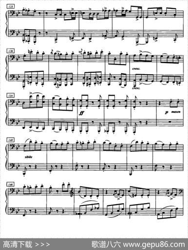 加洛普即兴曲（四手联弹、第二钢琴）|格林卡