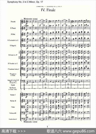 SymphonyNo.2inCMinor,Op.17C小调第二交响曲,Op.17