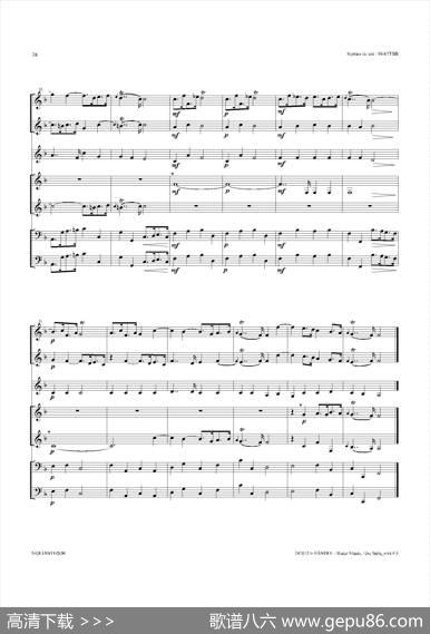 WaterMusic（HWV.348No.1）（萨克斯合奏总谱）