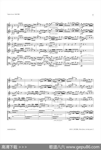 WaterMusic（HWV.348No.1）（萨克斯合奏总谱）