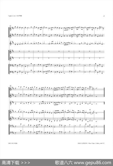 WaterMusic（HWV.349No.2）（萨克斯合奏总谱）