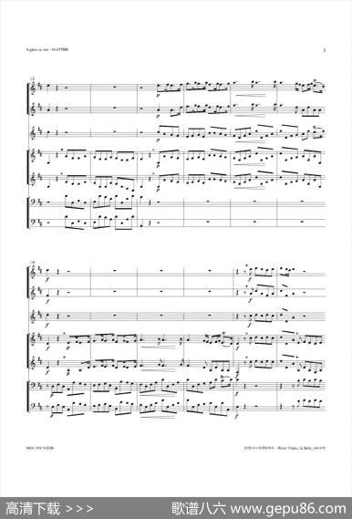 WaterMusic（HWV.349No.2）（萨克斯合奏总谱）