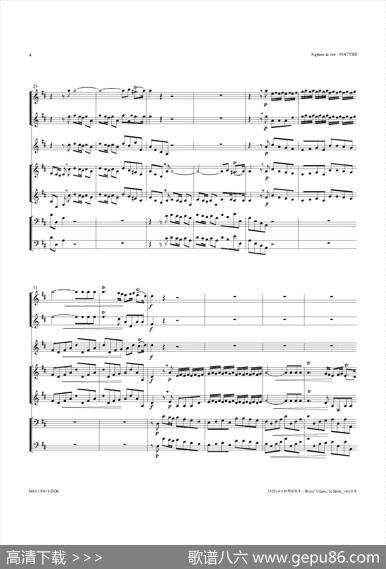 WaterMusic（HWV.349No.2）（萨克斯合奏总谱）