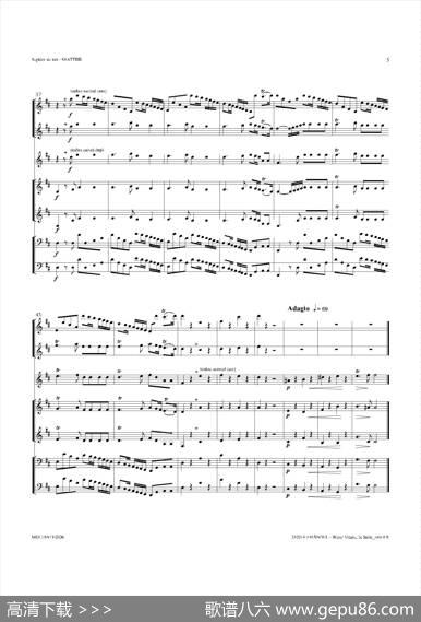 WaterMusic（HWV.349No.2）（萨克斯合奏总谱）