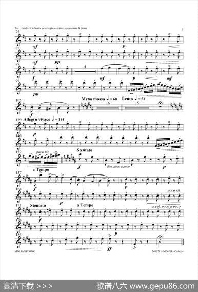 Czardas查尔达斯（15重奏）（3支上低音萨克斯）