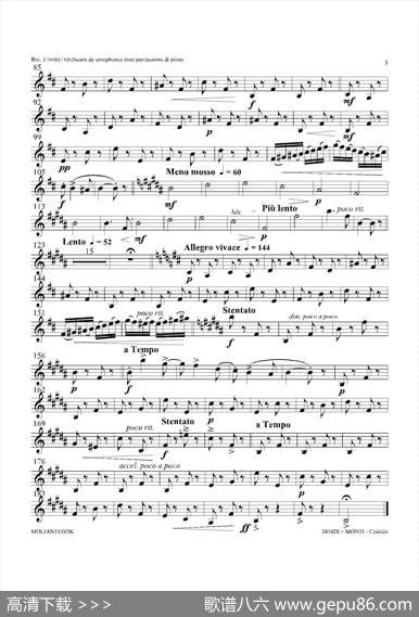 Czardas查尔达斯（15重奏）（3支上低音萨克斯）