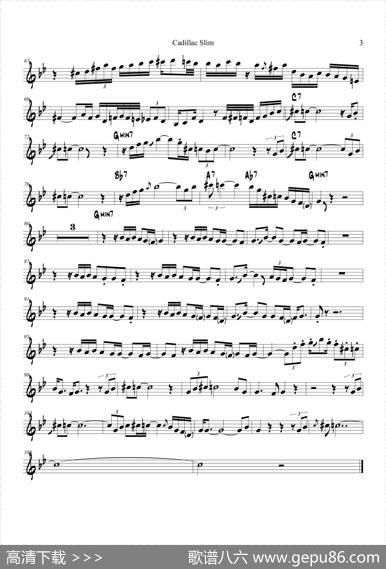 CadillacSlimRickBraunTrumpet（TrumpetinBb）