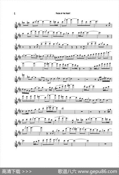 FacesOfheHeart（次中音萨克斯baryton上低音萨克斯）