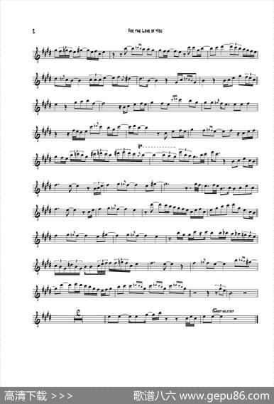ForTheLoveOfYou（B-FLAT）