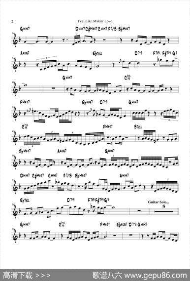FeelLikeMakinLove（TrumpetinBb）