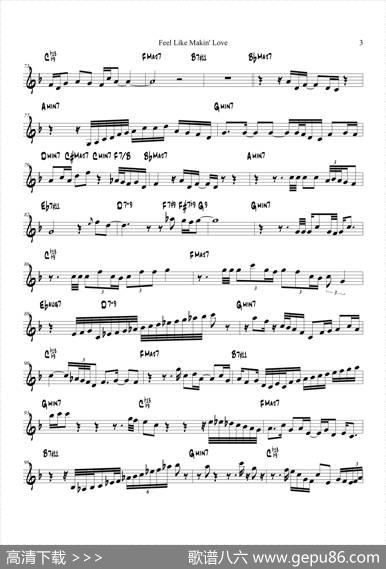 FeelLikeMakinLove（TrumpetinBb）