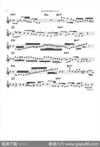 FeelLikeMakinLove（TrumpetinBb）