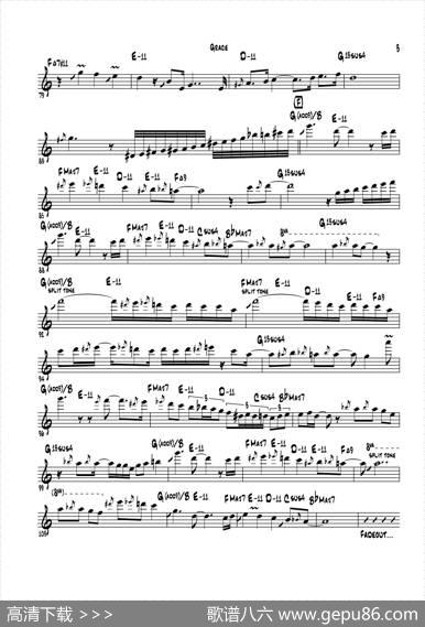 Grace（中音萨克斯）