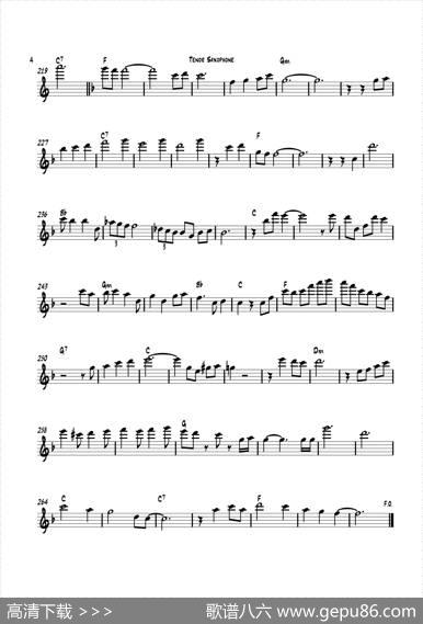 HappyChristmas（次中音萨克斯）