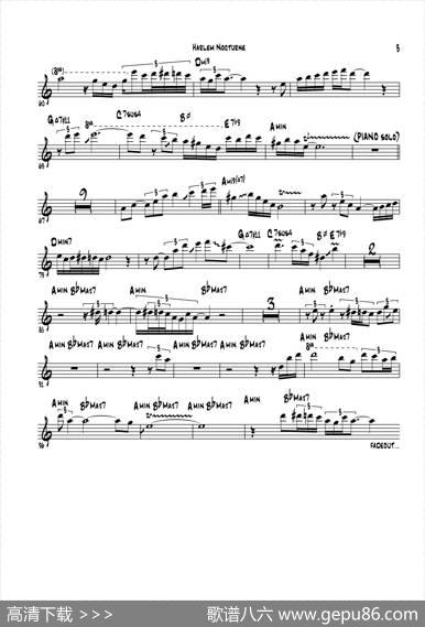 HarlemNocturne（次中音萨克斯）