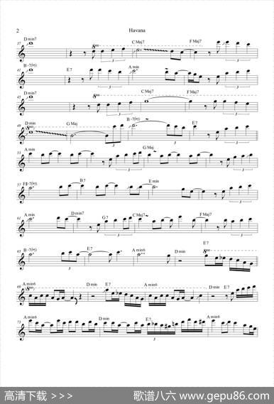 Havana（中音萨克斯）