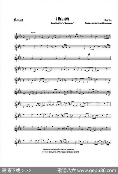 IBelieve（次中音萨克斯）