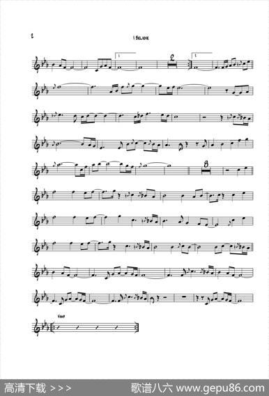 IBelieve（次中音萨克斯）