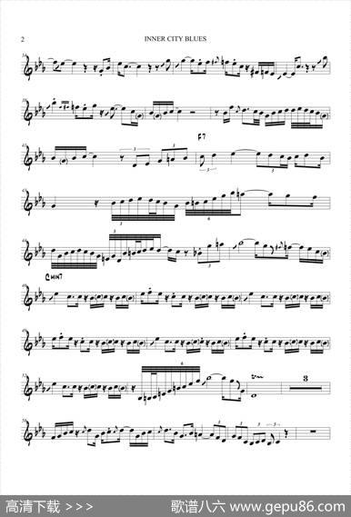 InnerCityBlues（中音萨克斯）
