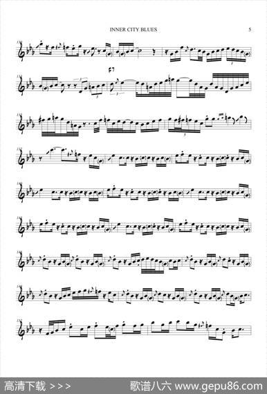 InnerCityBlues（中音萨克斯）