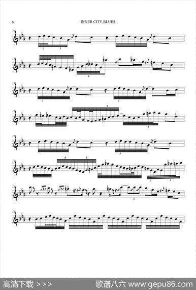 InnerCityBlues（中音萨克斯）