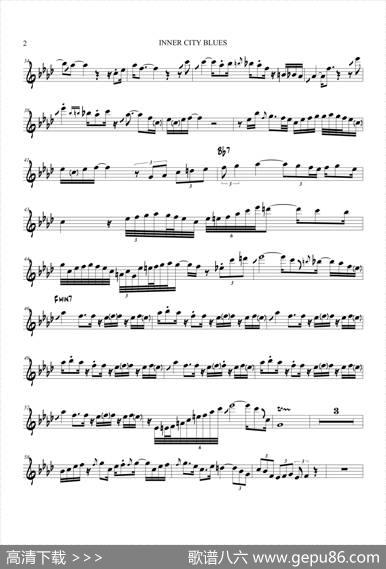 InnerCityBlues（次中音萨克斯）