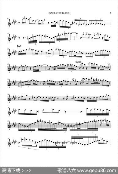 InnerCityBlues（次中音萨克斯）